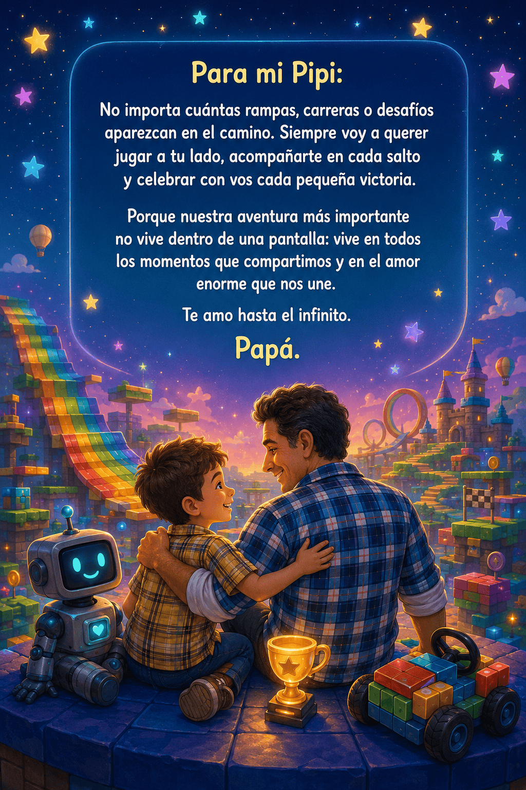 Dedicatoria de la aventura de plataformas