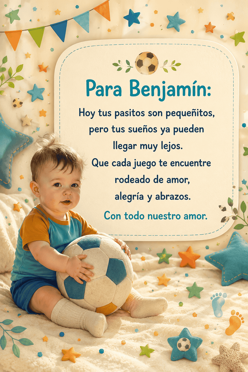 Dedicatoria del cuento de Benjamín